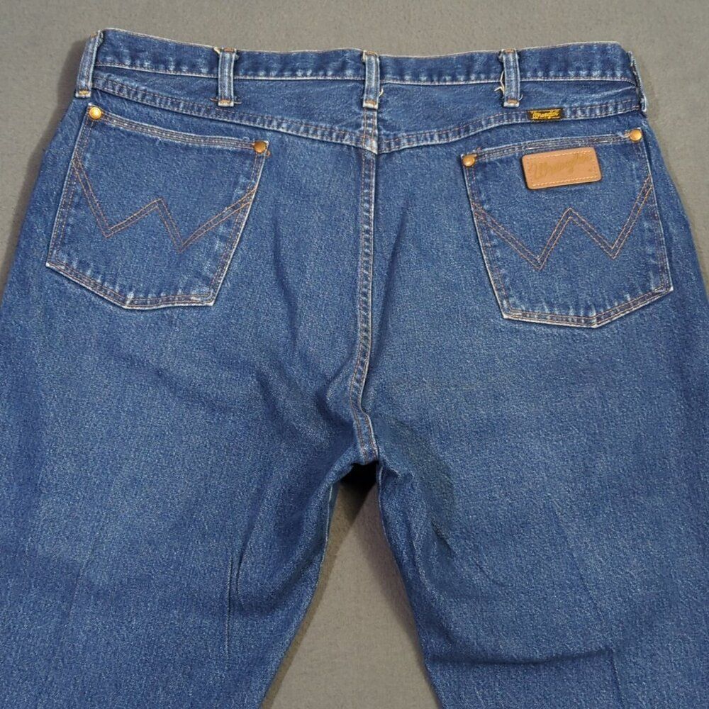 Wrangler VTG Jeans Men's 40x34 Fits 38x30 Blue 13MWZ Cowboy Cut Western USA Made - Picture 4 of 12